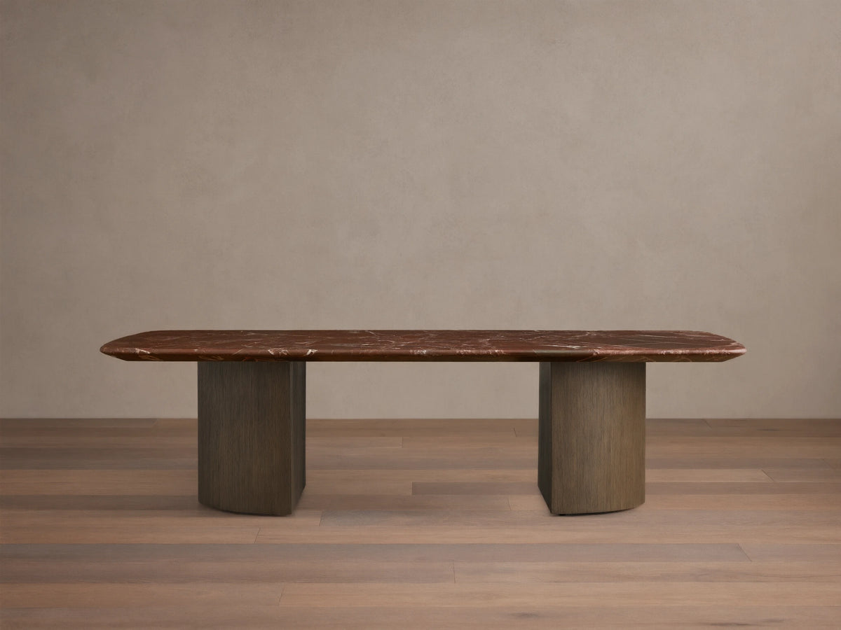 Saint Germain Stone Coffee Table with Dauphine Base