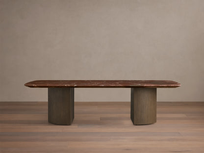 Saint Germain Stone Coffee Table with Dauphine Base