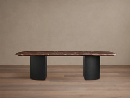 Saint Germain Stone Coffee Table with Dauphine Base