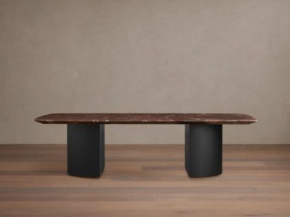 Saint Germain Stone Coffee Table with Dauphine Base