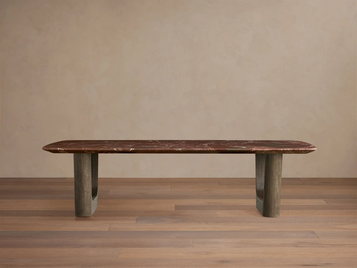 Saint Germain Stone Coffee Table with Rennes Base