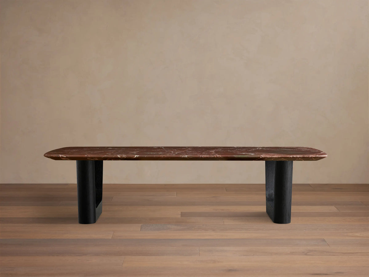 Saint Germain Stone Coffee Table with Rennes Base