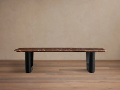 Saint Germain Stone Coffee Table with Rennes Base