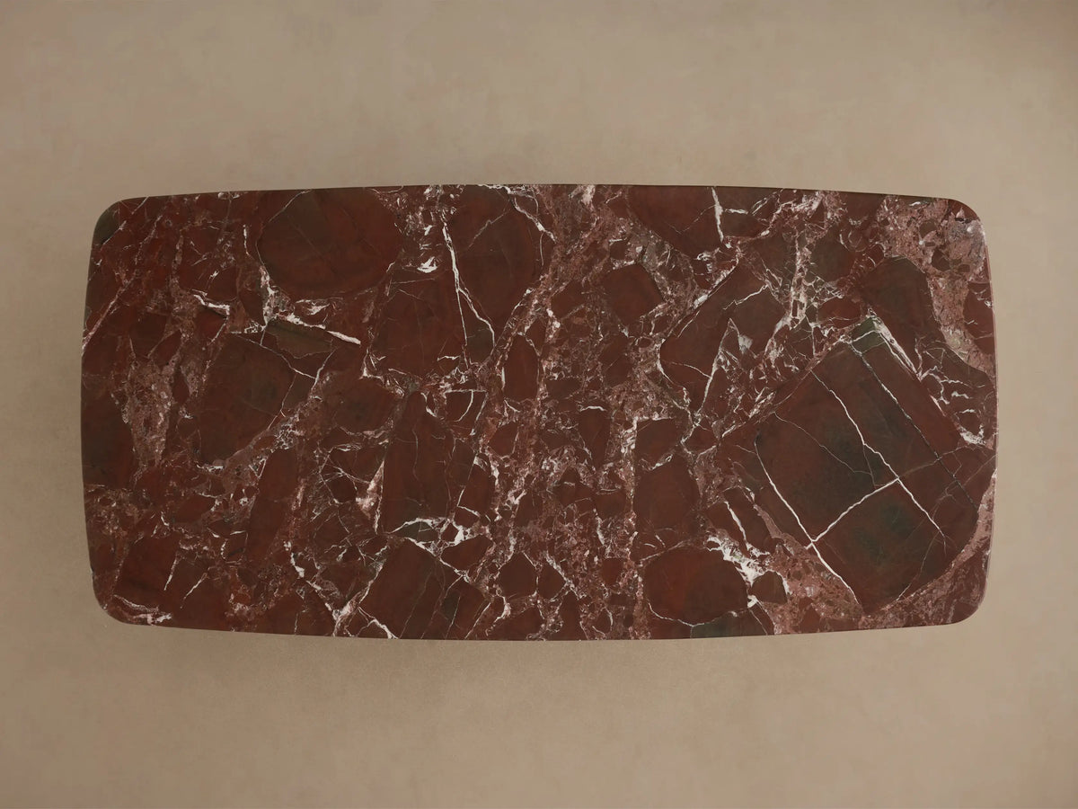 Saint Germain Stone Coffee Table with Rennes Base