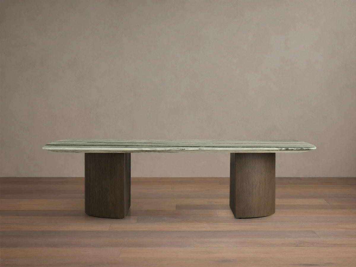 Saint Germain Stone Coffee Table with Dauphine Base