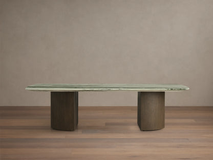 Saint Germain Stone Coffee Table with Dauphine Base
