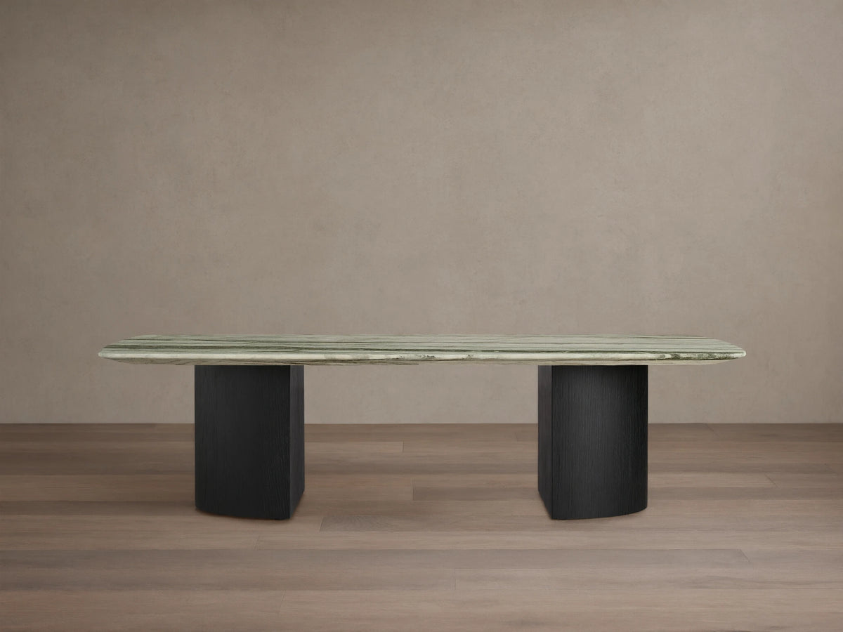 Saint Germain Stone Coffee Table with Dauphine Base