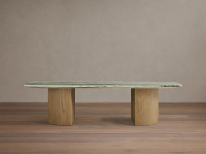 Saint Germain Stone Coffee Table with Dauphine Base