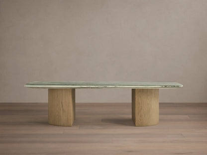 Saint Germain Stone Coffee Table with Dauphine Base