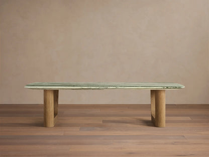 Saint Germain Stone Coffee Table with Rennes Base