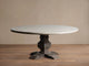 IVORY GREY TOP & DARK RUST BASE / 60"