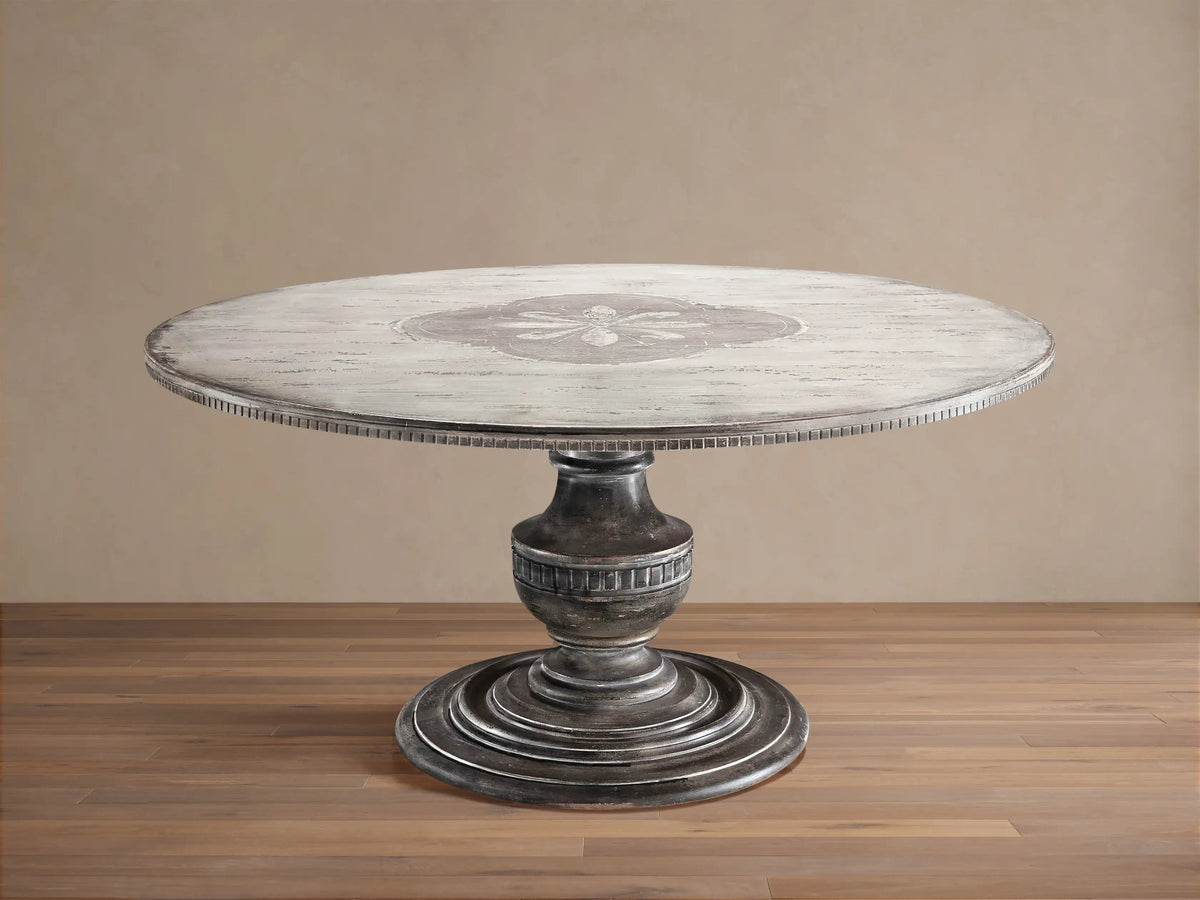 Florence Center Floral Bell’Arte Round Dining Table