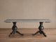 IVORY GREY TOP & DARK RUST BASE / 118"