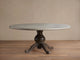 IVORY GREY TOP & DARK RUST BASE / 54"