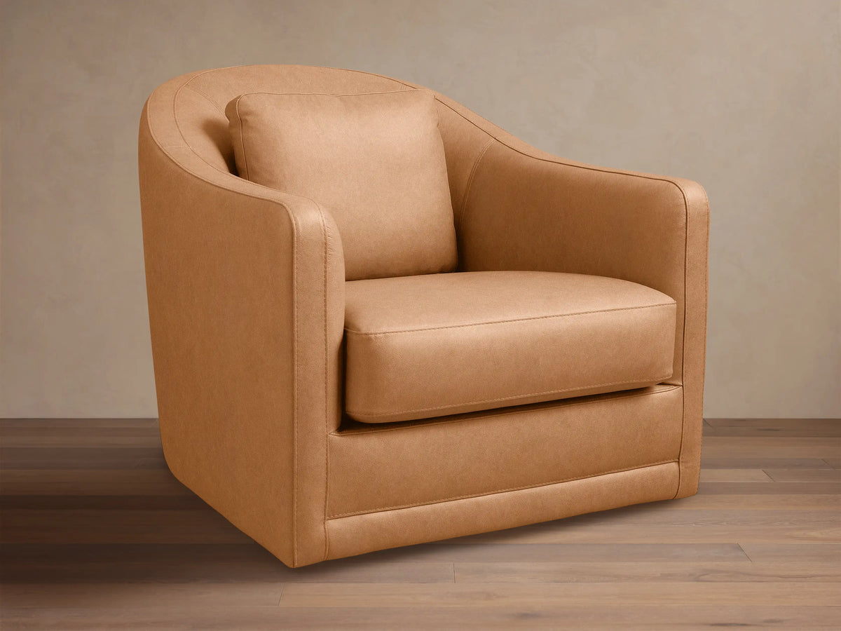 Bianca Leather Swivel Chair
