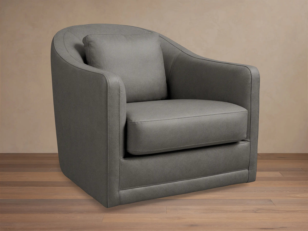 Bianca Leather Swivel Chair