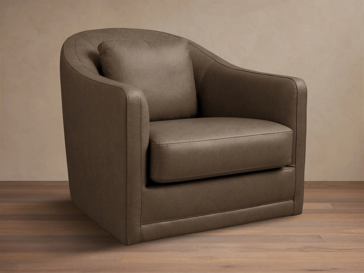 Bianca Leather Swivel Chair