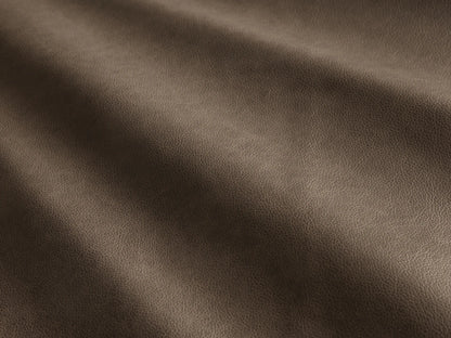 Close-up of the brown leather on the Bianca Leather Swivel Chair.