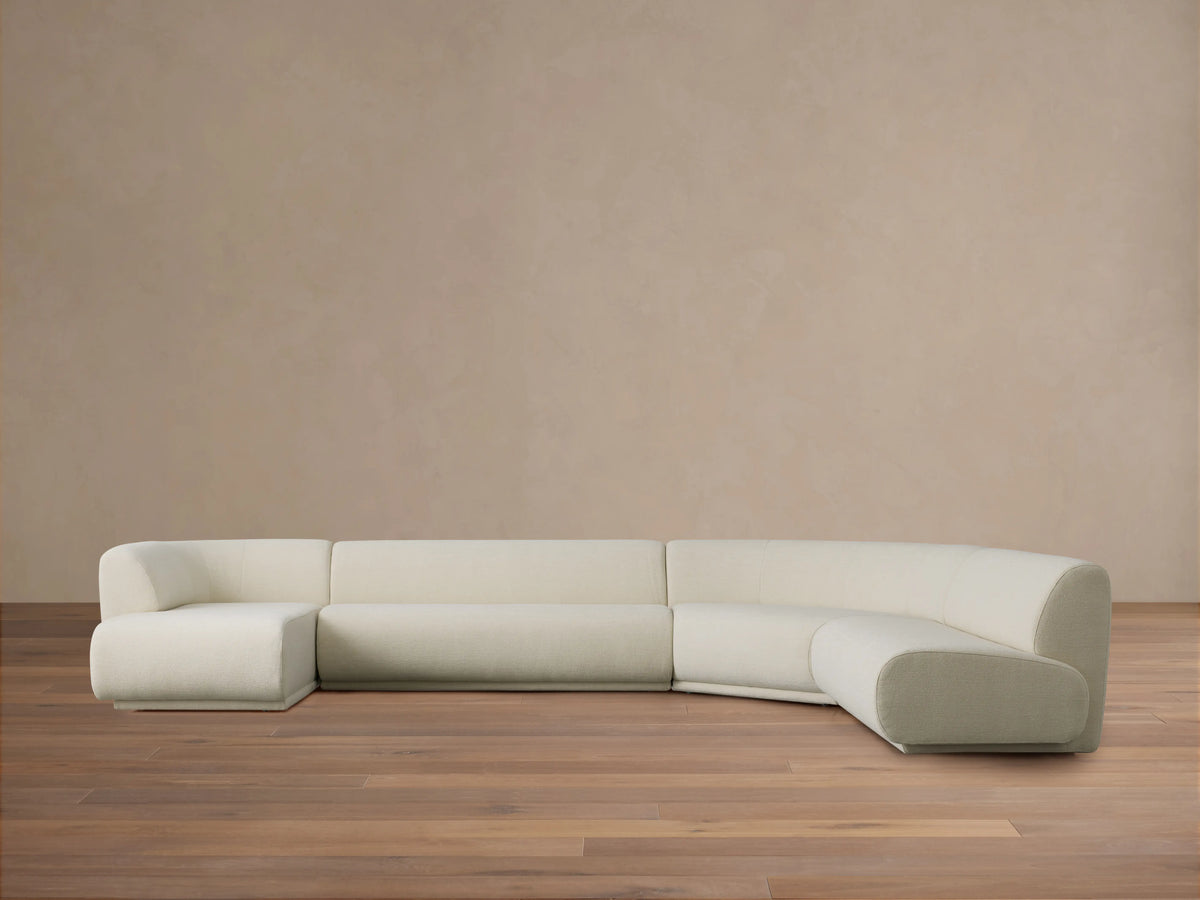 Gianni Armless Four-Piece Chaise Sectional