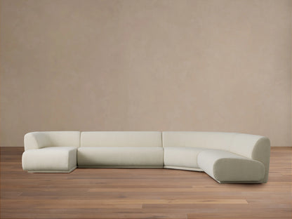 Gianni Armless Four-Piece Chaise Sectional