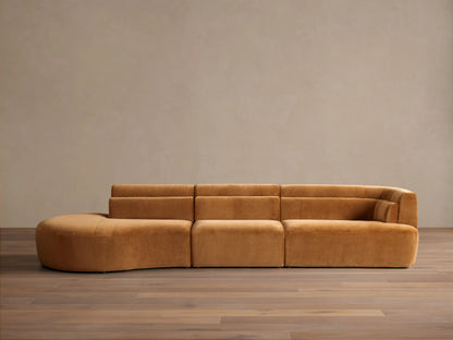 Lovina Three-Piece Bumper Sectional