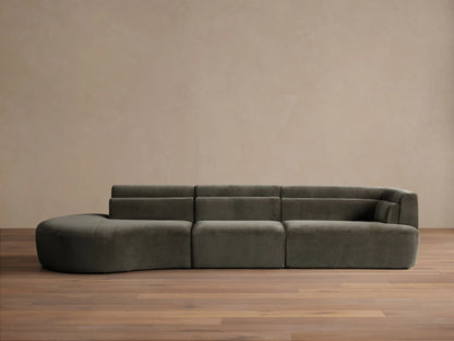 Lovina Three-Piece Bumper Sectional