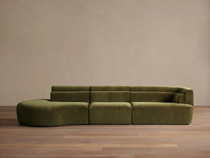 Lovina Three-Piece Bumper Sectional