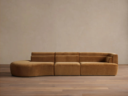 Lovina Three-Piece Bumper Sectional
