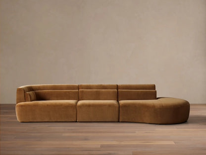Lovina Three-Piece Bumper Sectional