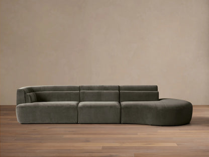 Lovina Three-Piece Bumper Sectional