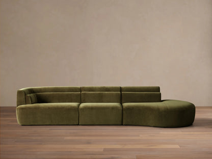 Lovina Three-Piece Bumper Sectional