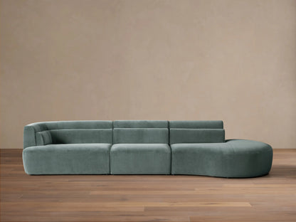Lovina Three-Piece Bumper Sectional