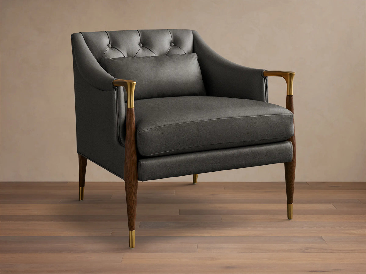 Fisher Leather Club Chair