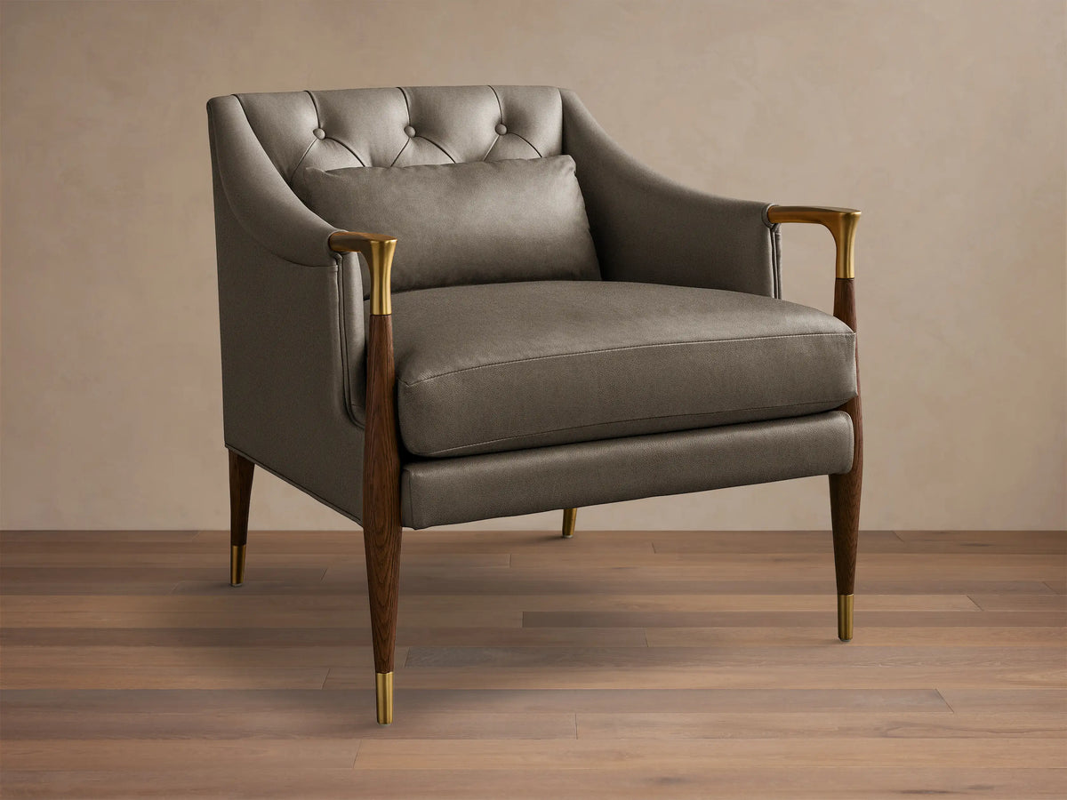 Fisher Leather Club Chair