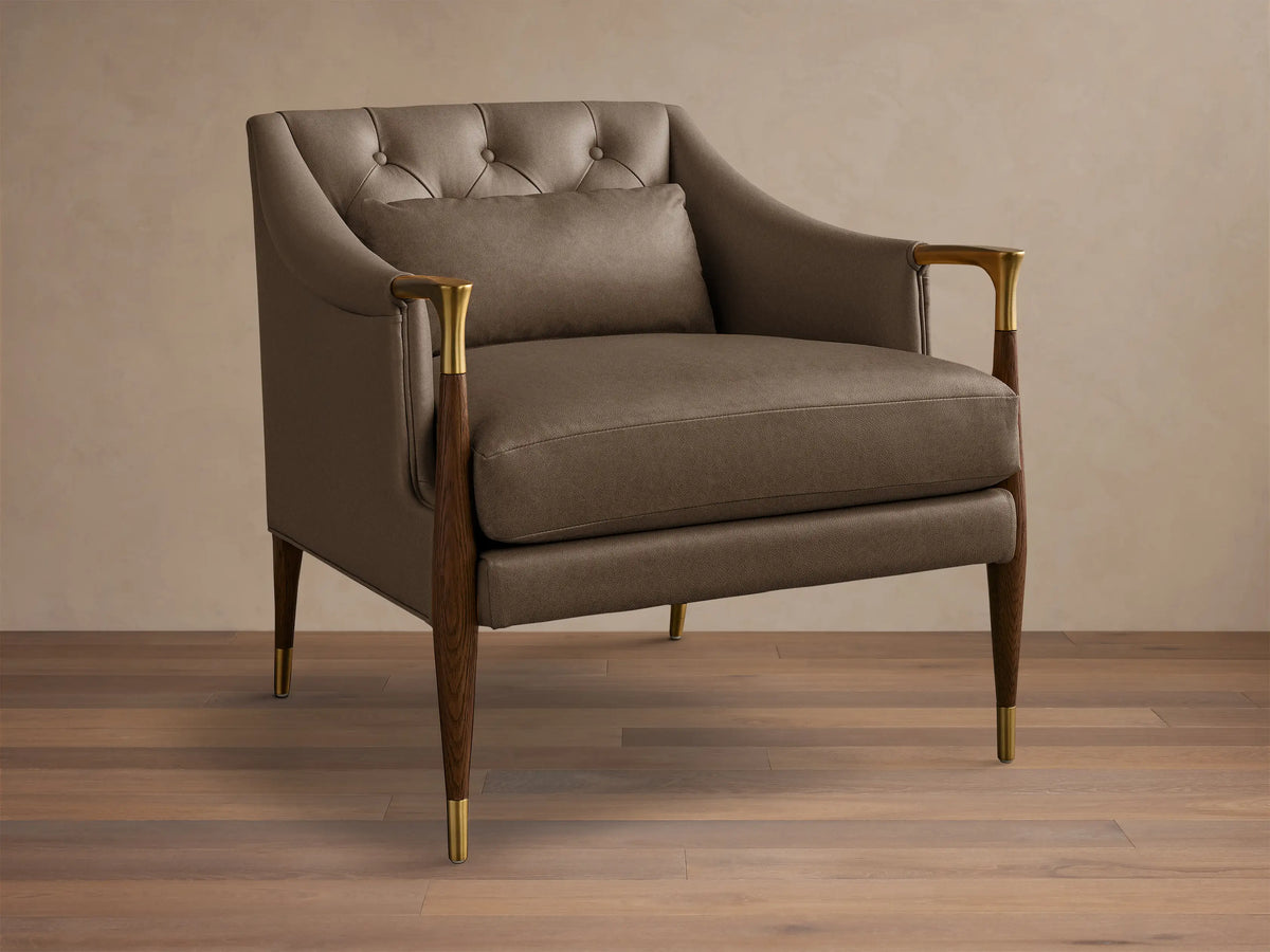 Fisher Leather Club Chair