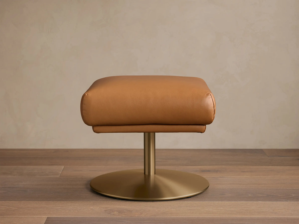 Rita Leather 21" Ottoman (2 of 4)
