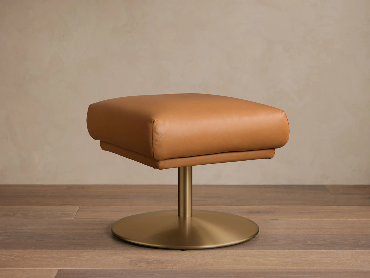 Rita Leather 21" Ottoman (2 of 4)