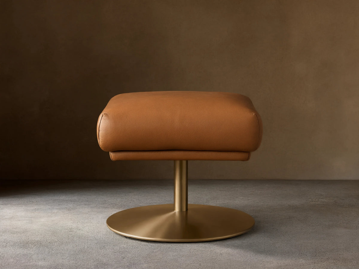 Rita Leather 21" Ottoman (2 of 4)