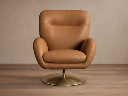 Rita Leather 34"W Swivel Recliner (4 of 5)