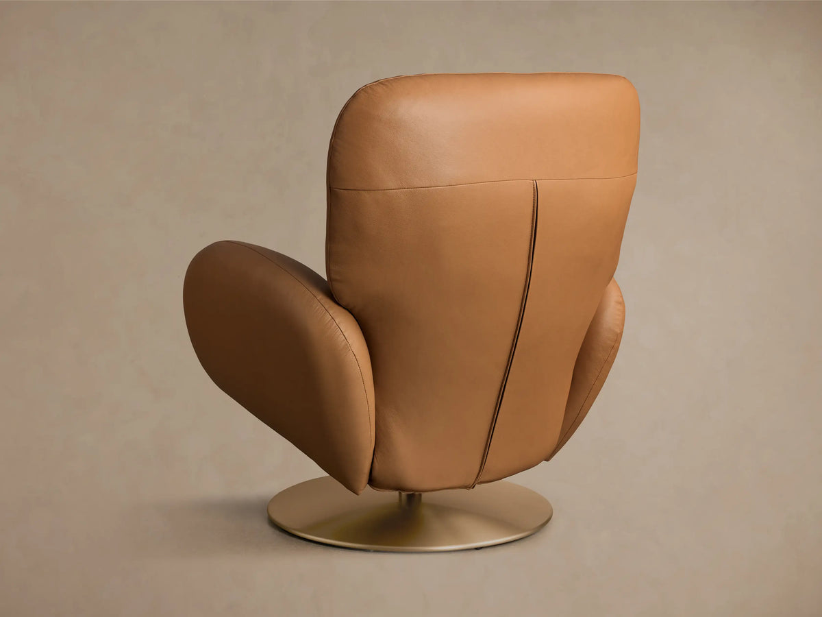 Rita Leather 34"W Swivel Recliner (2 of 5)