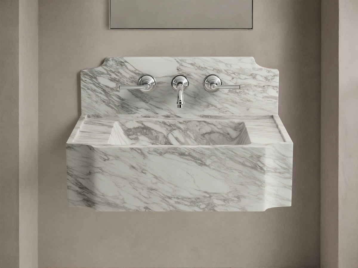 Dottie Wall-Mounted Sink with Backsplash