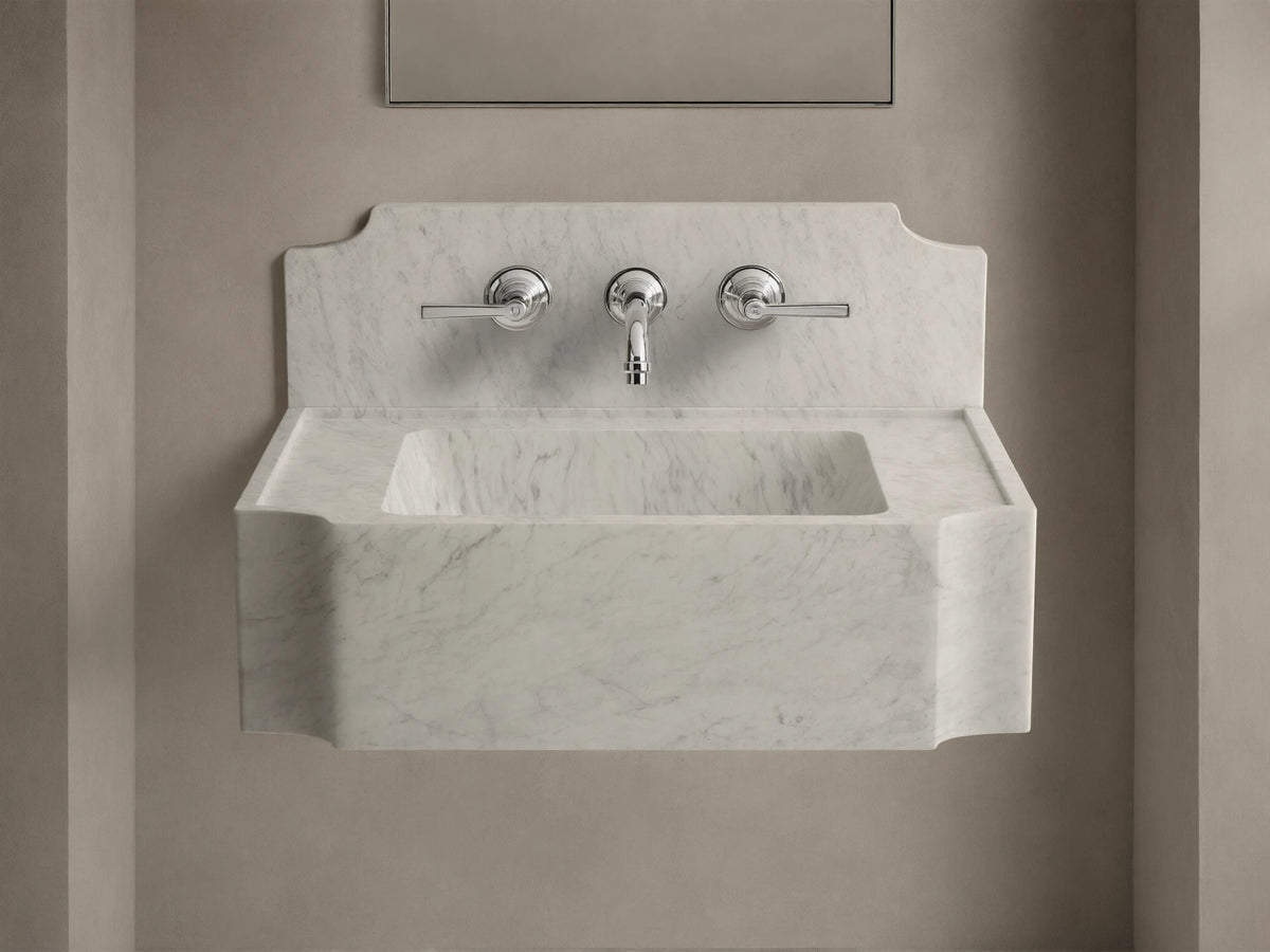 Dottie Wall-Mounted Sink with Backsplash