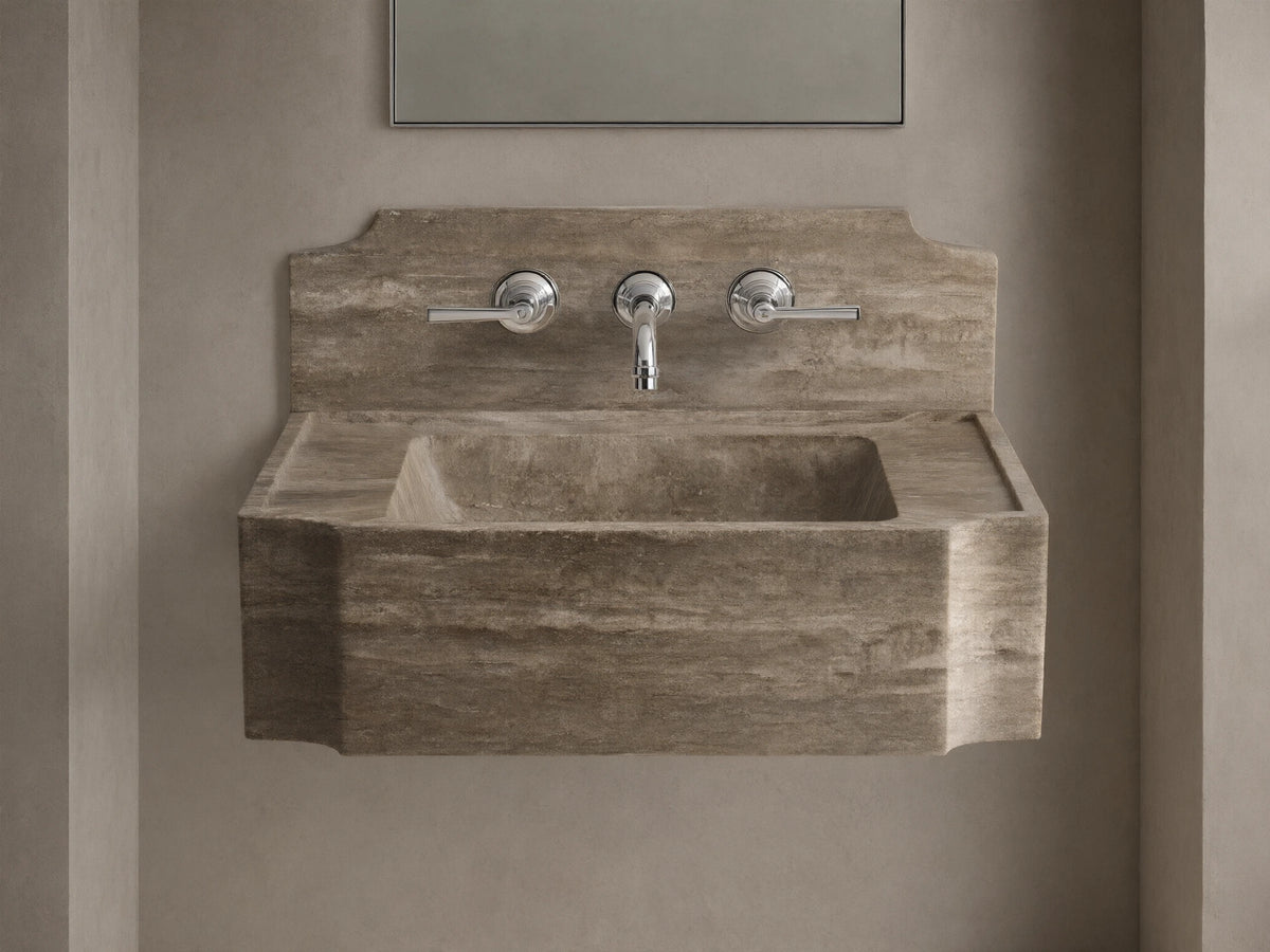 Dottie Wall-Mounted Sink with Backsplash