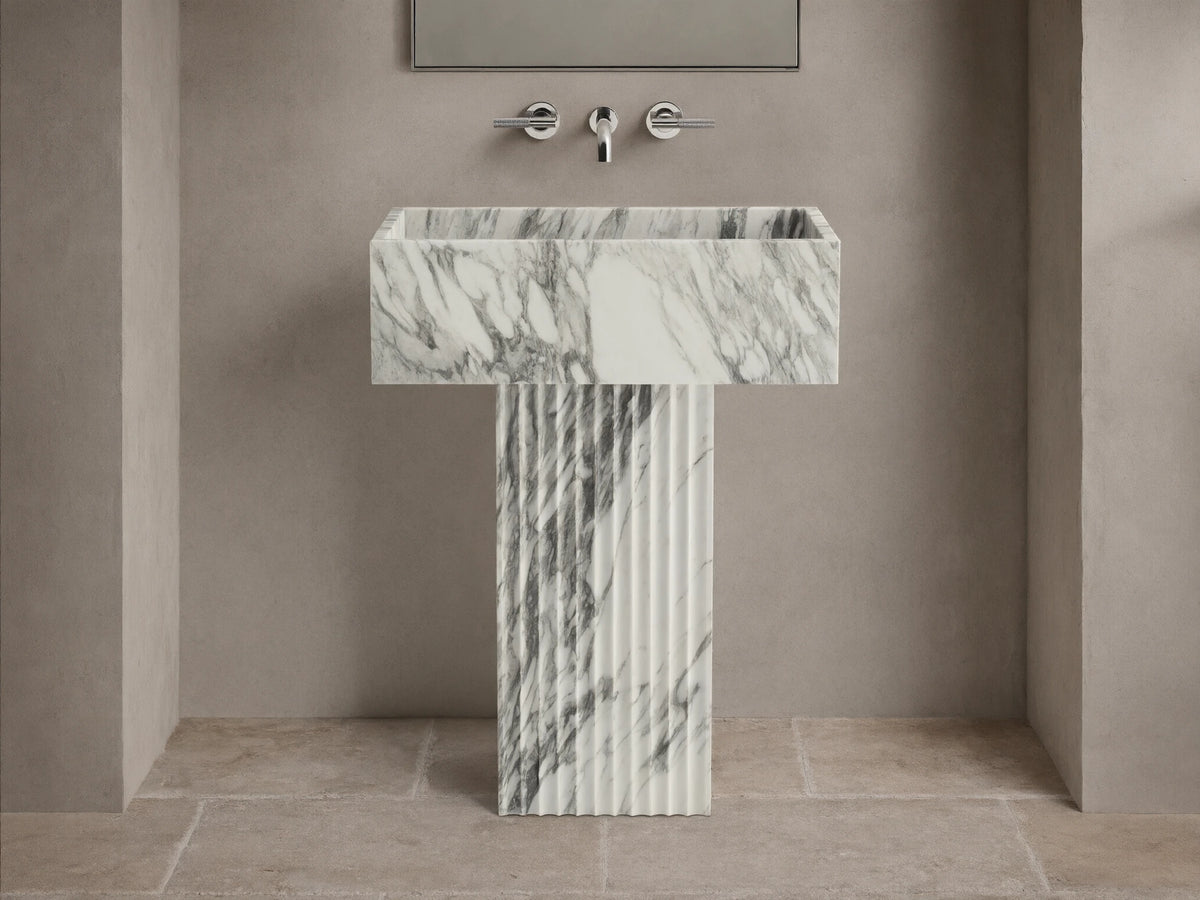 Riven Pedestal Sink
