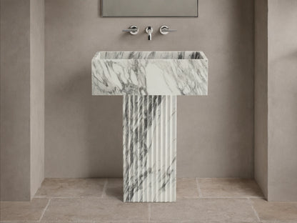 Riven Pedestal Sink