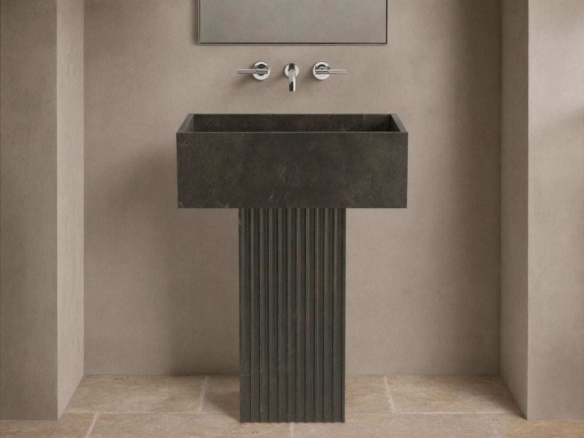 Riven Pedestal Sink