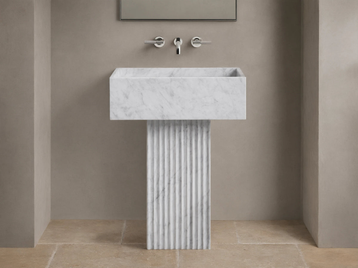 Riven Pedestal Sink