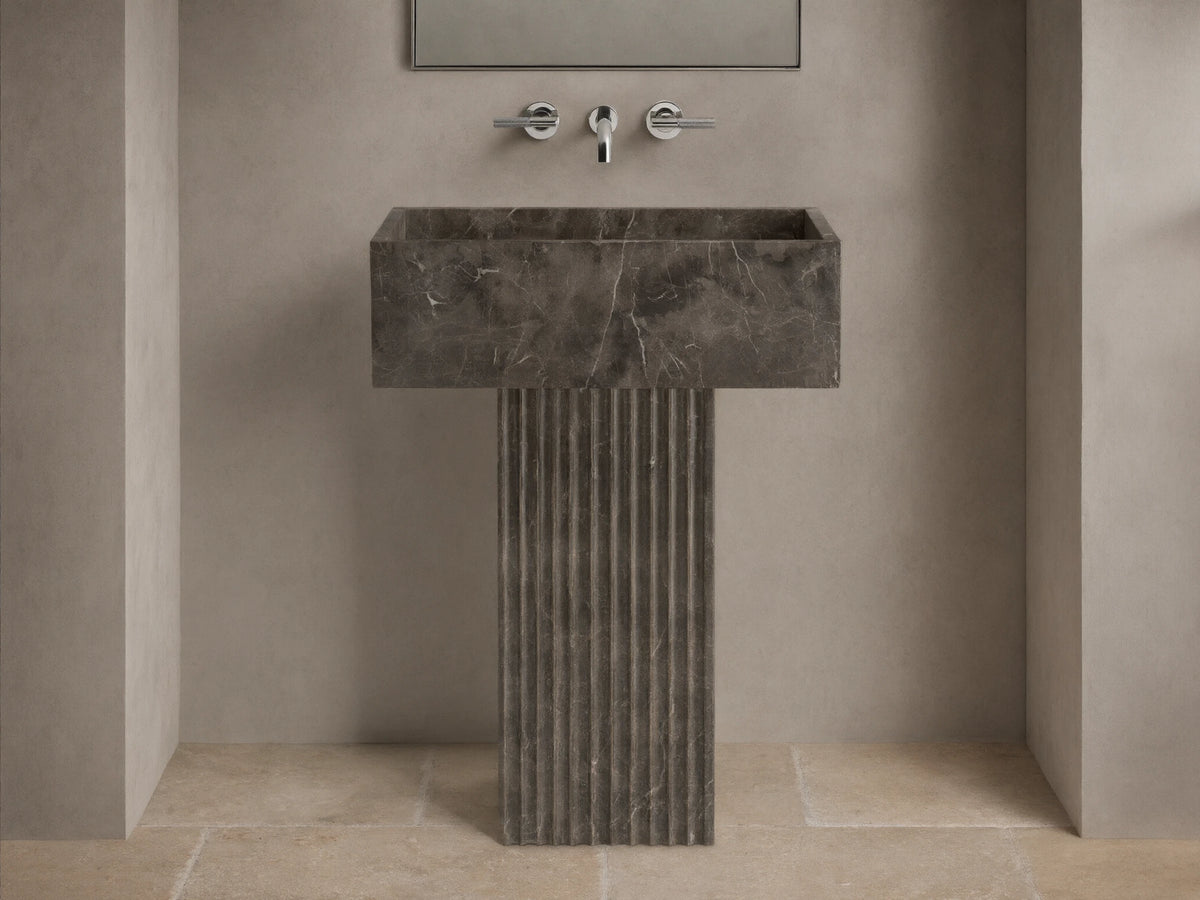 Riven Pedestal Sink