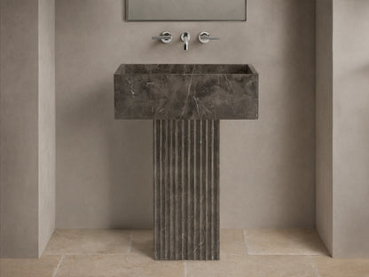 Riven Pedestal Sink