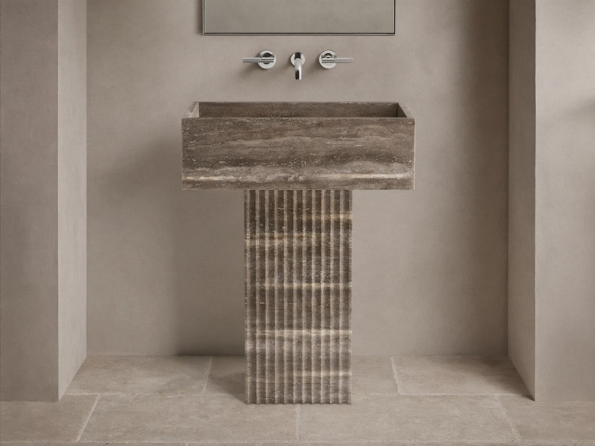 Riven Pedestal Sink